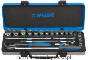 Zestaw kluczy nasadowych 1/2" w metalowej kasecie 10-32/24 Unior (611941) 190BI12P24