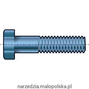 M8x55 śruba z łbem sześciokątnym ocynkowana klasa 8.8 Qualfast QFT6301857V QFT-630-1857V