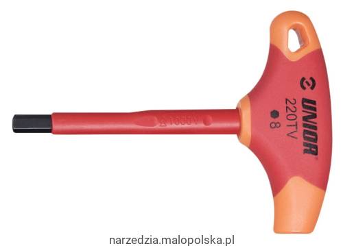 Klucz trzpieniowy izolowany z uchwytem typu T 5mm Unior (619133) 220TVDE