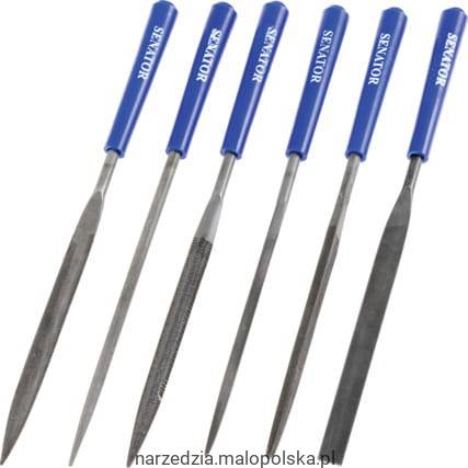 Zestaw pilników igiełkowych 6szt. 16cm Senator SEN0316980K SPC-19