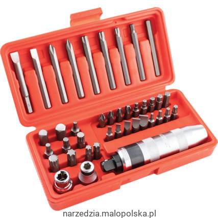 Wkrętak udarowy z końcówkami 40 elementów wykrętak Kennedy KEN5737140K KEN-573-7140K