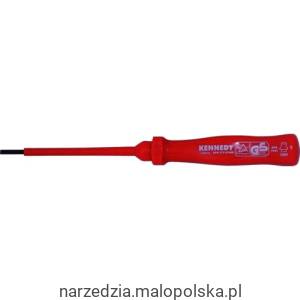 Wkrętak dla elektryków VDE płaski 5,5x125mm Kennedy KEN5725790K