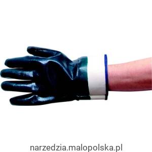 Rękawice robocze nitrylowe z ochronnymi mankietami rozm. 10 Tuffsafe TFF9612800K