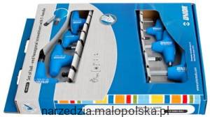 Zestaw kluczy imbusowych 2,5-10mm trzpieniowych kulistych typu T 7szt. HXS Unior Tools (609337) 193HXSCS MTMX