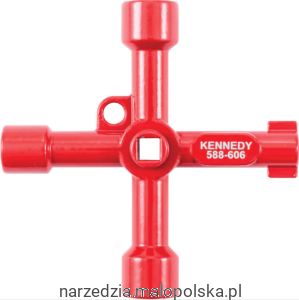 Klucz krzyżakowy do skrzynek gazowych i elektrycznych Kennedy KEN5886060K KEN-588-6060K MTMX