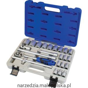 Zestaw kluczy nasadowych 1/2" 23szt. metryczny Senator SEN5829220K SEN-582-9220K PRO25