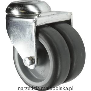 Kółko obrotowe z otworem 50mmTWIN gumowe Atlas Workholders ATL9450440K