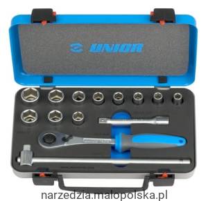 Zestaw kluczy nasadowych 1/2" w metalowej kasecie 10-24/14 Unior (611940) 190BI6P14