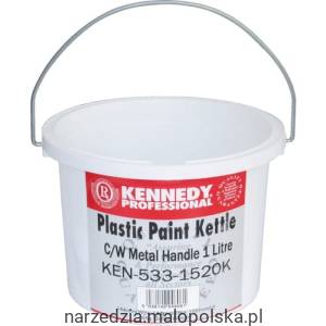 Wiadro malarskie plastikowe z uchwytem 1l Kennedy KEN5331520K PRO19