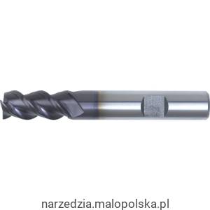 Frez trzpieniowy 6mm HSS-Co 8% TiAlN chwyt Weldon 3 zębny wysoka spirala SwissTech SWT1631366A