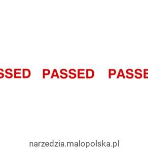 Taśma z nadrukiem Passed 50mm 66m Avon AVN9816250K PRO19-20