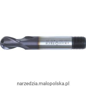 Frez trzpieniow 12mm z czołem kulistym ze stali szybkotnącej chwyt z gwintem HSS-Co TiAlN SwissTech SWT1633972A