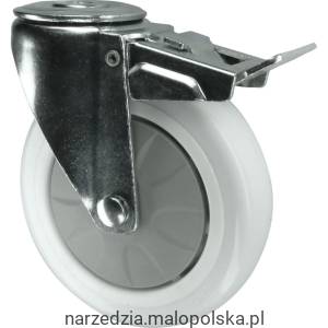 Kółko z hamulcem obrotowe z otworem 125mm nylonowe Atlas Workholders ATL9450636K