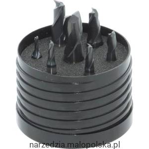 Zestaw frezów trzpieniowych 3-12mm 2 ostrza z chwytem Weldon'a Peak Power HSS-E SwissTech SWT1659150A