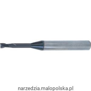 Frez trzpieniowy 0,8x8 2 ostrza z chwytem prostym i powłoką Q SwissTech SWT1657410A PRO19-20
