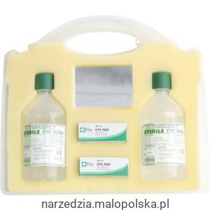 Zestaw do przemywania oczu 2x500ml waciki szafka wisząca Tuffsafe TFF9961950K
