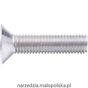 Śruba UNC No10x3/4" A2 nierdzewna imbusowa łeb stożkowy 100szt. Qualfast QFT6067612C