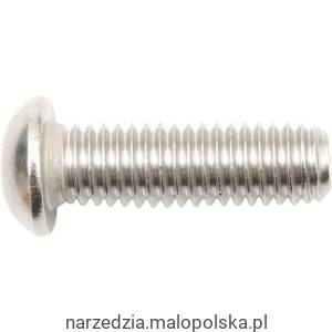 Śruba UNC No4x3/8" A2 nierdzewna imbusowa łeb kulisty 100szt. Qualfast QFT6065626H