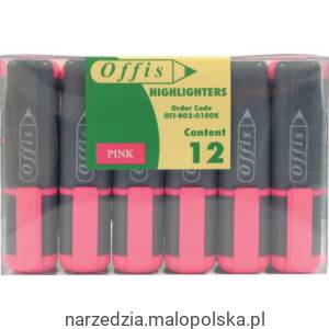 Mazaki do zaznaczania różowe 12szt.