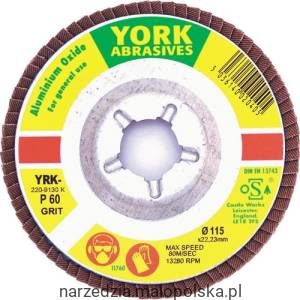 Tarcza ścierna 100x16mm P80 płótno AlOx York Abrasives YRK2209040K
