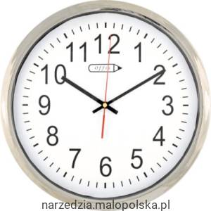 14" CHROME BATTERY CLOCK Offis OFI8020550K