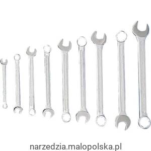 Zestaw kluczy 1.1/16-2" AF płasko-oczkowych calowych 11szt. satynowane polerowana główka Kennedy KEN5822940K