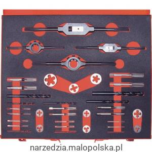 Zestaw do gwintowania M2-M16 HSS 37szt. Sherwood SHR0869990K SHR-086-9990K