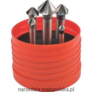 Zestaw pogłębiaczy 5szt. 90 stopni HSS-Co kobaltowy Sherwood SHR0209260K