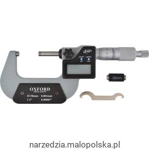 Mikrometr cyfrowy 25-50mm 1-2" IP65 Oxford Precision OXD3313510K