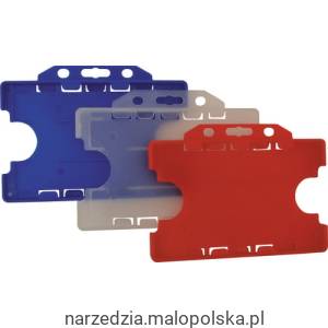 DOUBLE SIDED SWIPE CARD HOLDER RED PK-25