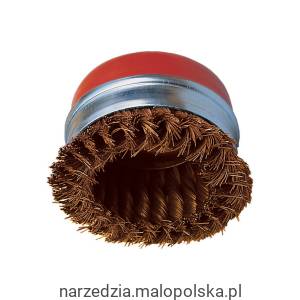 Szczotka druciana 75mmxM14 THREADED 30SWG ARBOR CUP BRASS WIRE BRUSH York Abrasives YRK2954700K