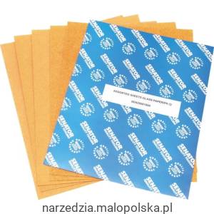 Papier ścierny gr. M2 nasyp z tłuczonego szkła 230x280mm 9"x11" 1szt. Senator SEN2008070K PRO19-20
