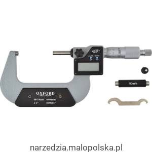 Mikrometr cyfrowy 50-75mm 2-3" IP65 Oxford Precision OXD3313520K