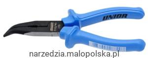 Szczypce półokrągłe długie z bocznym ucinakiem częścią chwytową zagięte 200mm Unior (608721) 512/4G