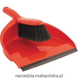 Plastikowa szufelka ze szczotką czerwona Cotswold COT9074600K