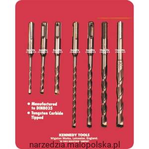 Zestaw wierteł SDS Plus 7szt. do młotów udarowych Kennedy KEN0577000K PRO24-1