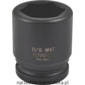 Nasadka udarowa 11/16" 3/4" Whitworth 6-kątna calowa Kennedy KEN5833640K