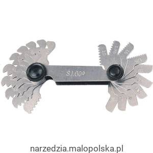 Wzorce zarysu gwintu calowego amerykańskiego UNC UNF 60 stopni 30szt. Kennedy KEN5181070K