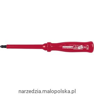 Wkrętak dla elektryków VDE krzyżakowy No.0 Kennedy KEN5725820K