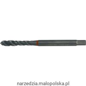 Gwintownik M8x1,25 HSS-Co do stali niskostopowej średniostopowej i wysokostopowych spiralny nieprzelotowy pasywowany 6H din371 din376 nakrój C maszynowy czerwony pasek Swisstech SWT1851527R