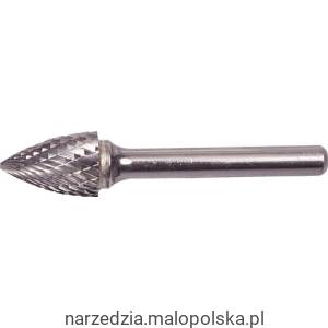 Pilnik obrotowy 6,3mm x12,7mm węglikowy łukowy ostry York Abrasives YRK2104166K