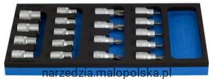 Zestaw nasadek Torx wkrętakowych o profilu TX w module /18 Unior (621071) 964/16SOS