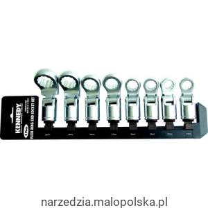 Zestaw nasadek 13-24mm obrotowych oczkowych 8szt. Kennedy KEN5821190K SPC-19