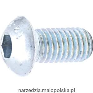 Śruba M8x35 SKT imbusowa zaokrąglony łeb 10.9 ocynkowana 100szt. Qualfast QFT6044405F
