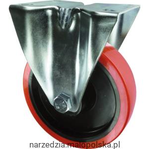 Kółko stałe z blaszką mocującą 80mm PU poliuretanowe Atlas Workholders ATL9451666K
