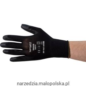 Rękawice Tufflite czarne nylonowe powlekane poliuretanem PU rozmiar 9 Tuffsafe TFF9616428D