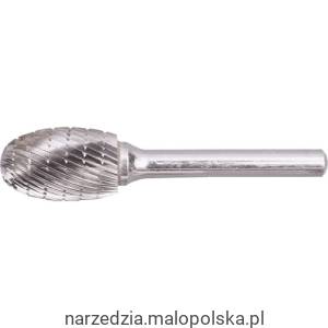Pilnik obrotowy 6,3mm x9,5mm węglikowy owalny York Abrasives YRK2105169K PRO20