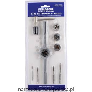 Zestaw do gwintowania M3-M6 HSS 10szt. Senator SEN0869920K