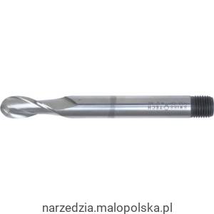 Frez trzpieniowy 8mm kulisty 2 ostrza z chwytem gwintowanym HSS-Co SwissTech SWT1634008A