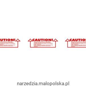 Taśma z nadrukiem Caution Check Contents 50mm 66m Avon AVN9816220K PRO20